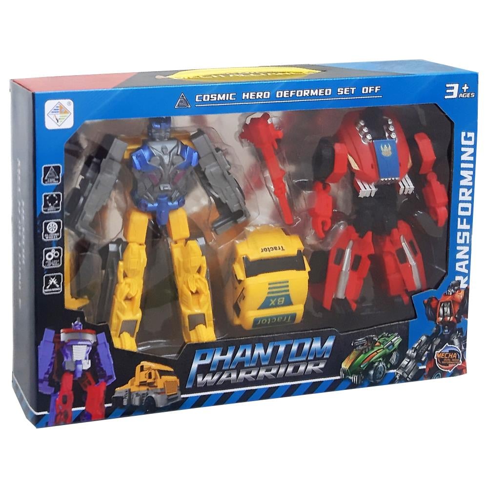 Birlik Oyuncak Dönüşebilen 2 Li Robot Transformers HY-7711