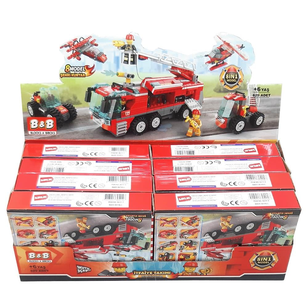 Birlik Oyuncak İtfaiye Takımı 8 Model 8611