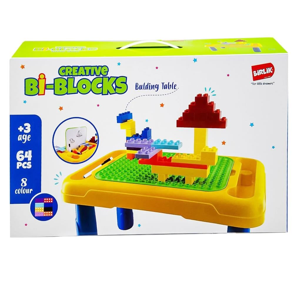 Birlik Oyuncak Masa Seti ve Bloklar URT022-001