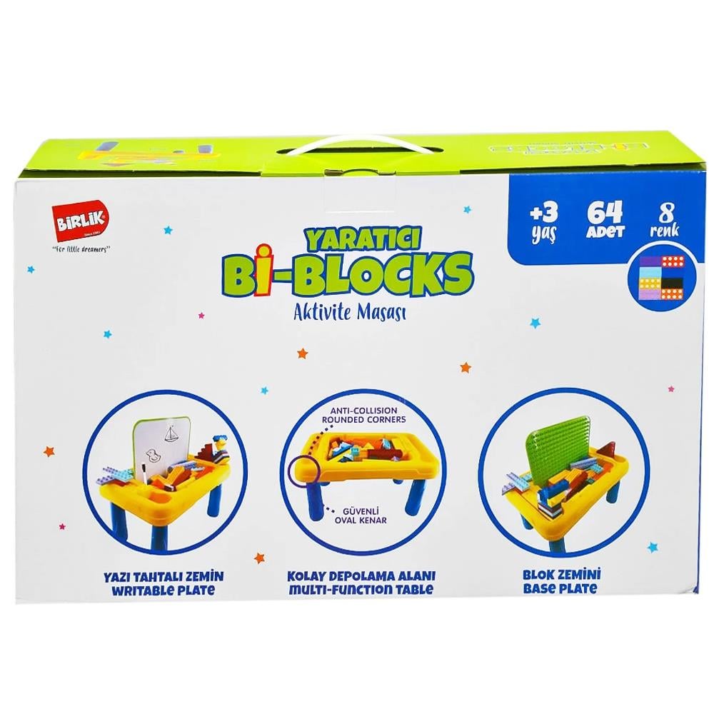 Birlik Oyuncak Masa Seti ve Bloklar URT022-001