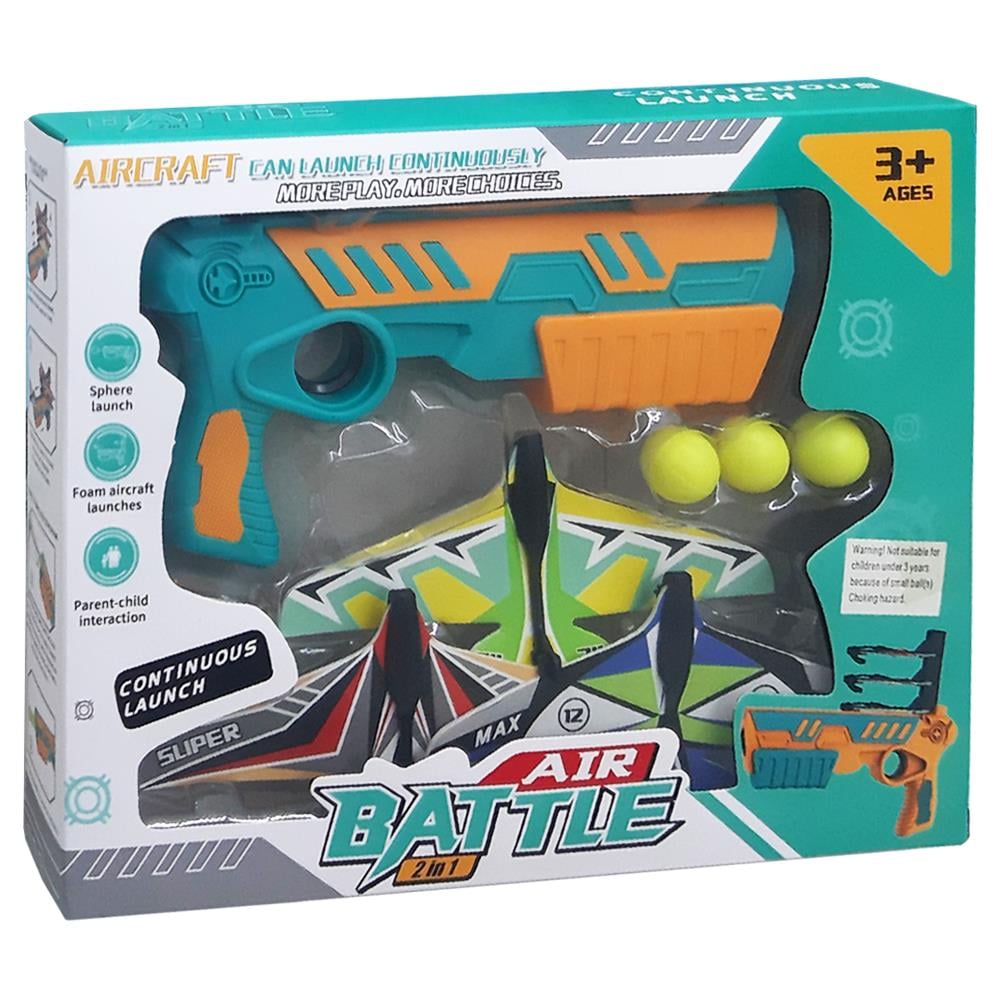 Birlik Oyuncak Uçak Ve Top Atan Tabanca WY305