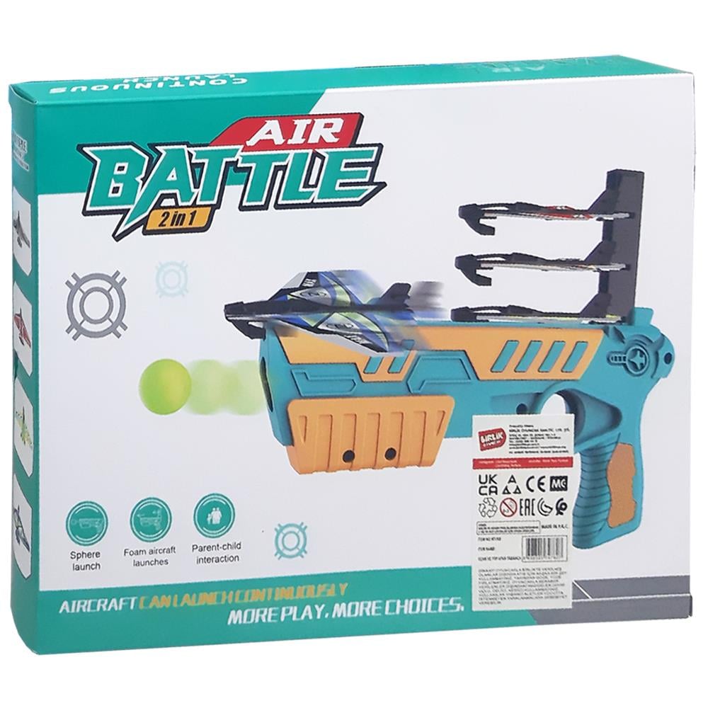 Birlik Oyuncak Uçak Ve Top Atan Tabanca WY305