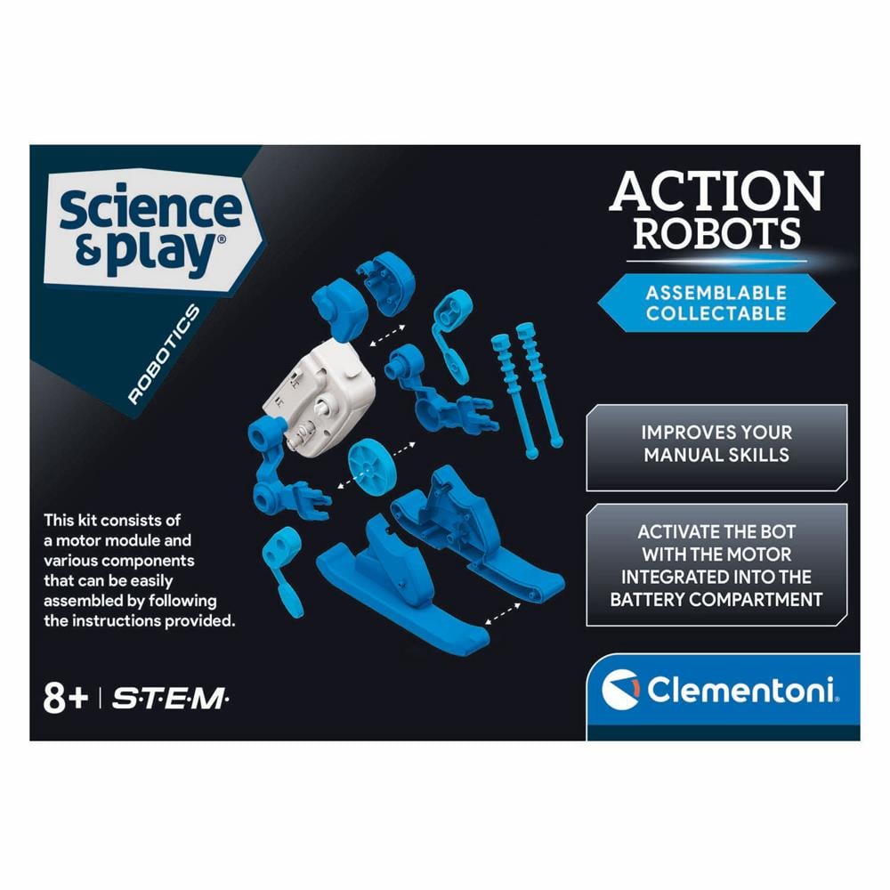 Clementoni Robotik Laboratuvar Action Robot Skier 75136TR