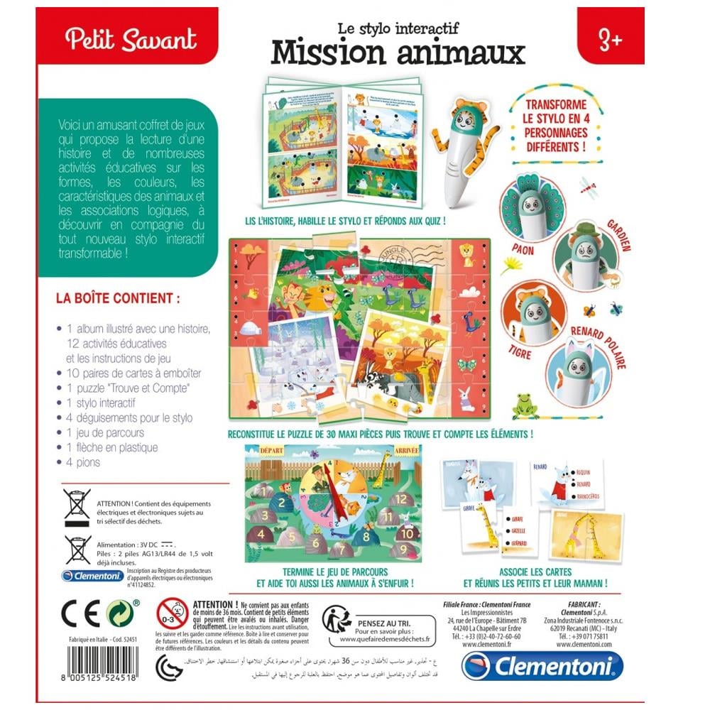 Clementoni Young Learner Hayvan Arkadaşlar 75051TR