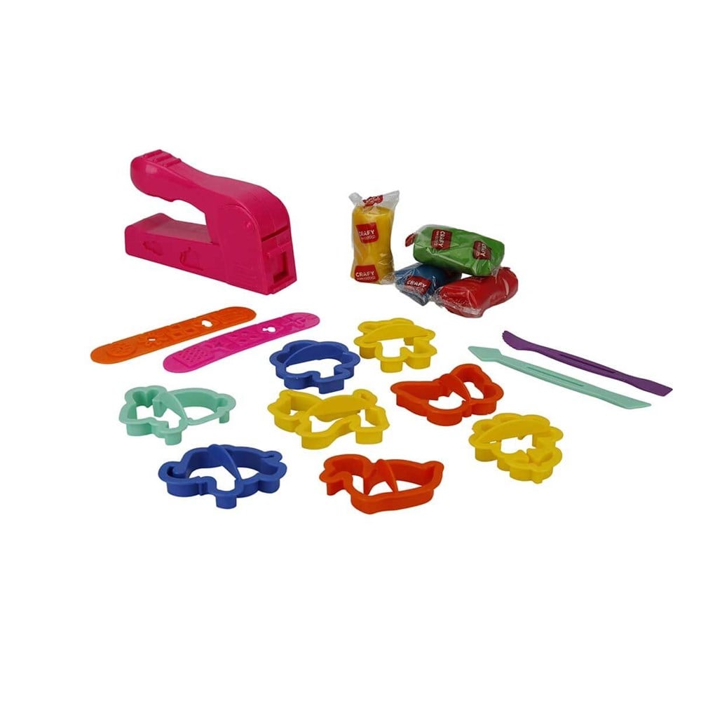 Crafy Kovalı Oyun Hamuru Seti 200 gr. 17 Parça 01706