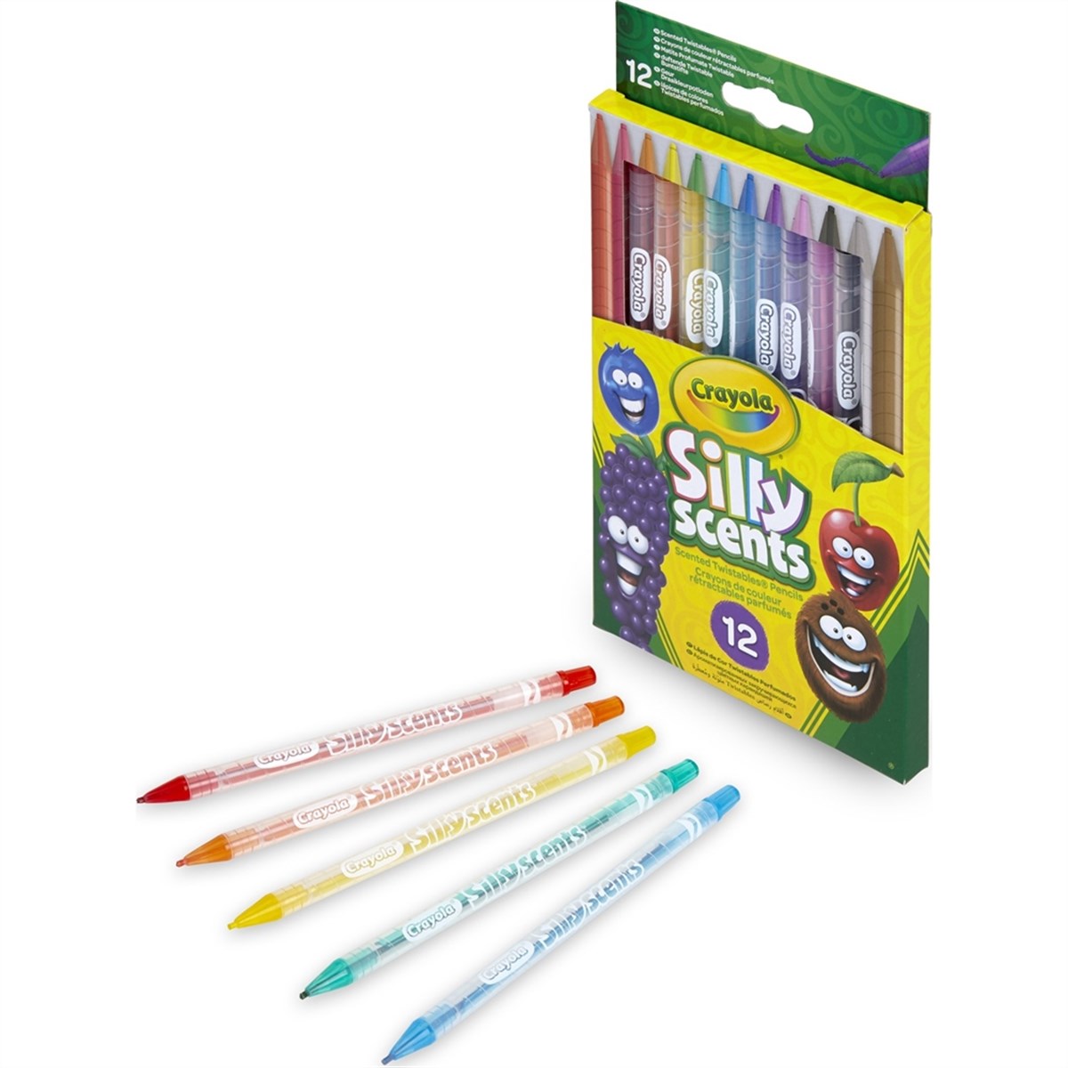 Crayola Silly Scents Çevrilebilen Kuru Boya Kalemi 12'li