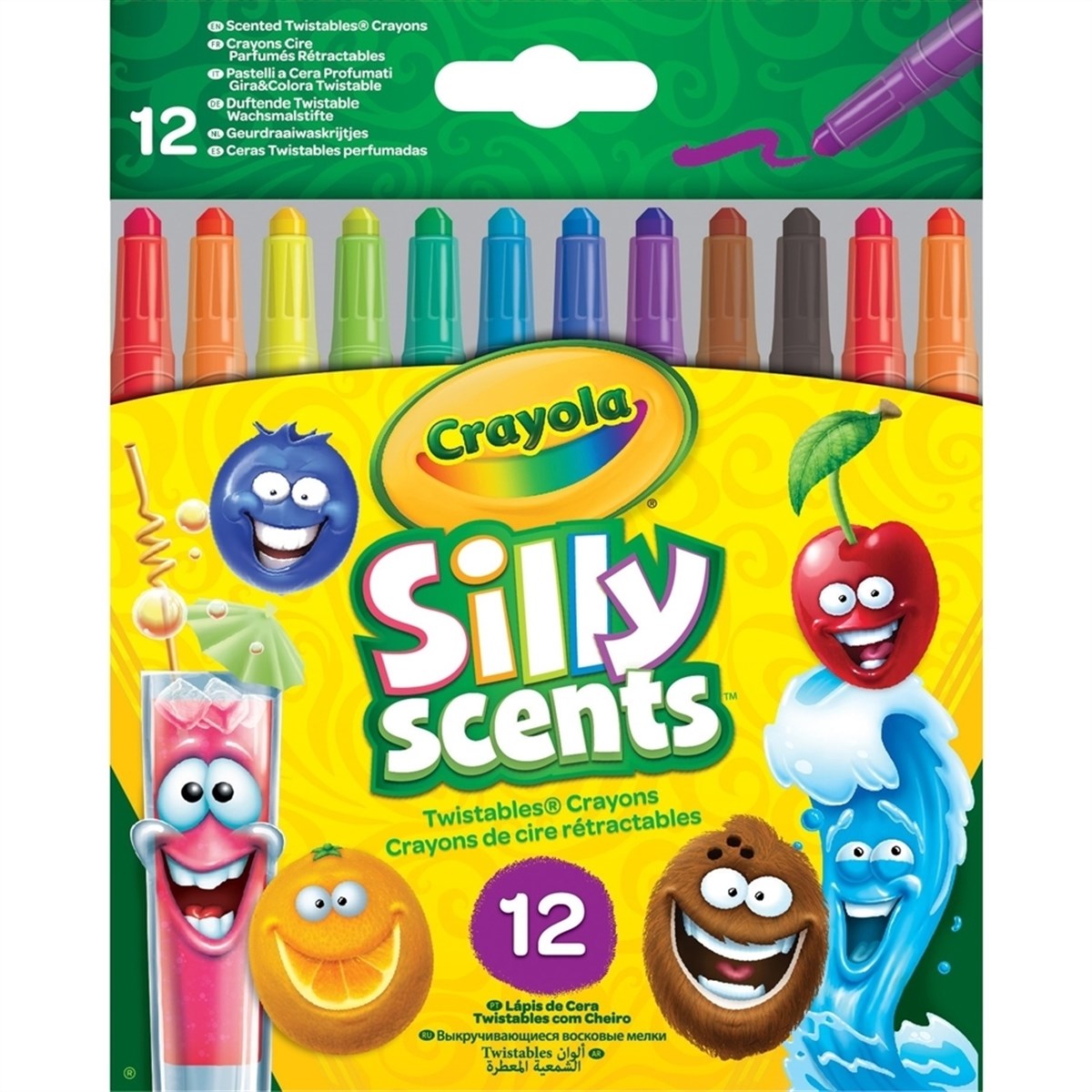 Crayola Silly Scents Çevrilebilen Pastel Boya Kalemi 12'li
