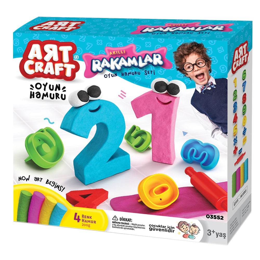 Dede Oyuncak 3D Rakamlar Hamur Seti 200 Gr 03552
