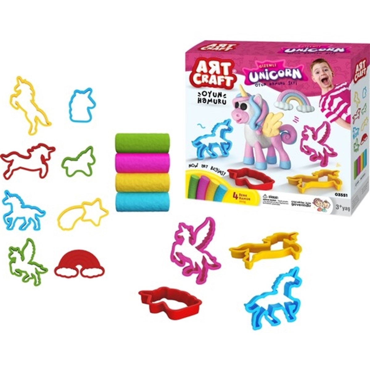 Dede Oyuncak Art Craft Unicorn Hamur Set 200 gr