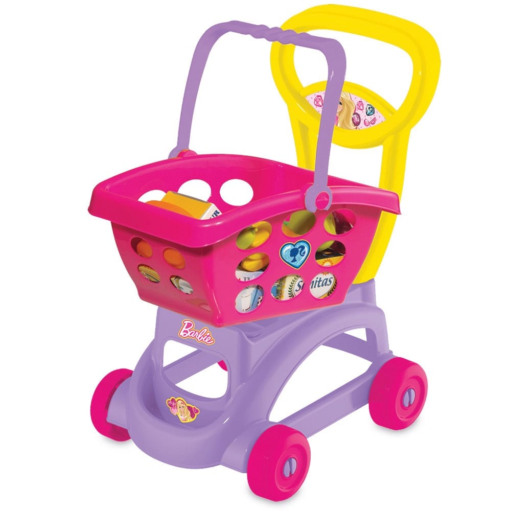 Dede Oyuncak Barbie Sepetli Market Arabası 01972