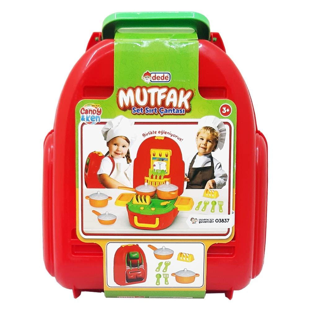 Dede Oyuncak Candy Mutfak Seti Sırt Çantası 03837