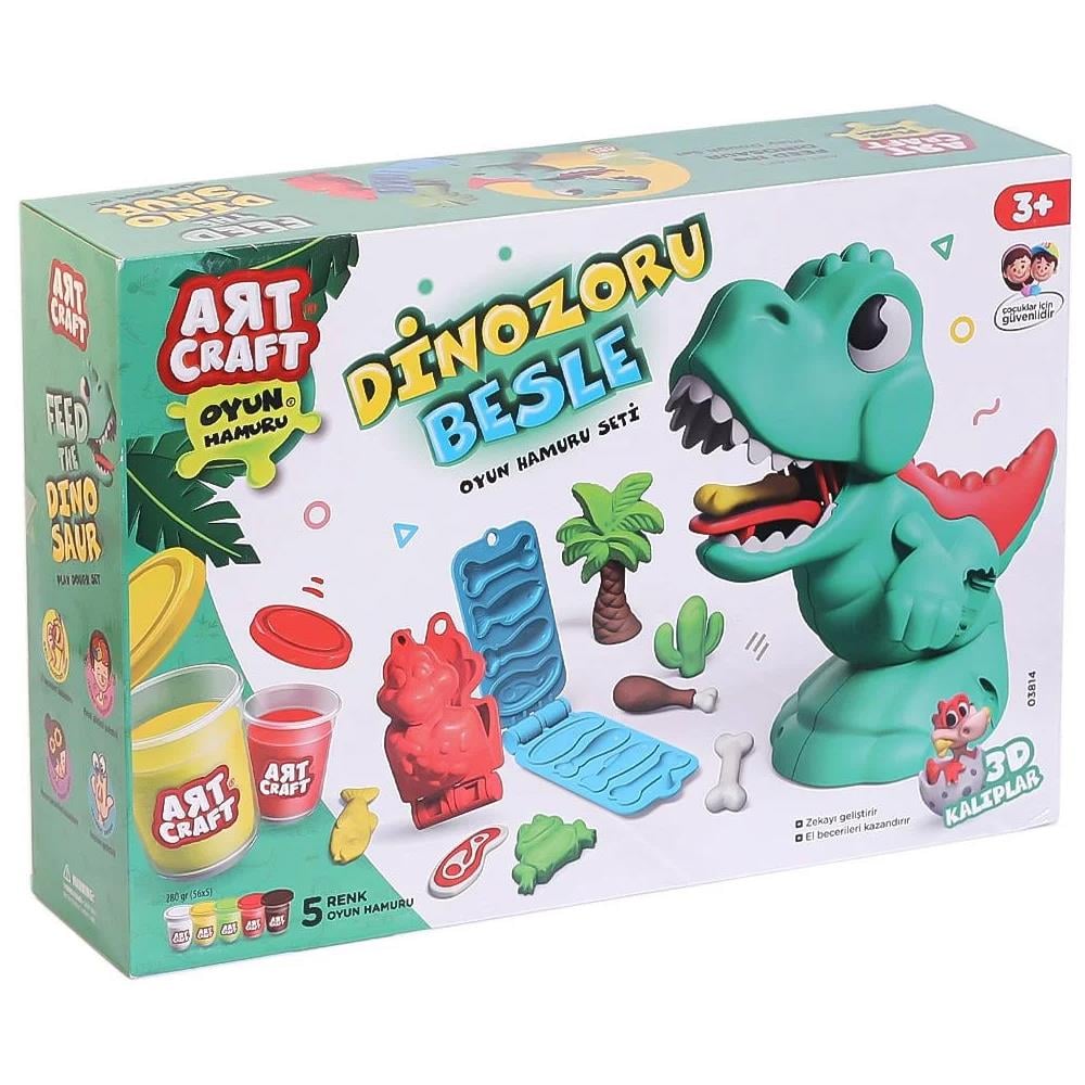 Dede Oyuncak Dinozoru Besle Oyun Hamur Seti 280 Gr 03814