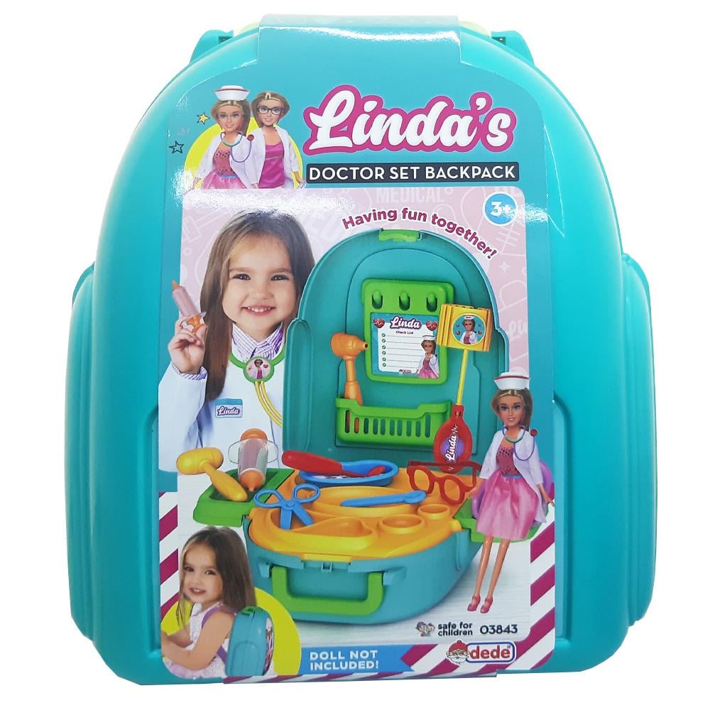 Dede Oyuncak Linda'nın Doktor Set Sırt Çantası 03843