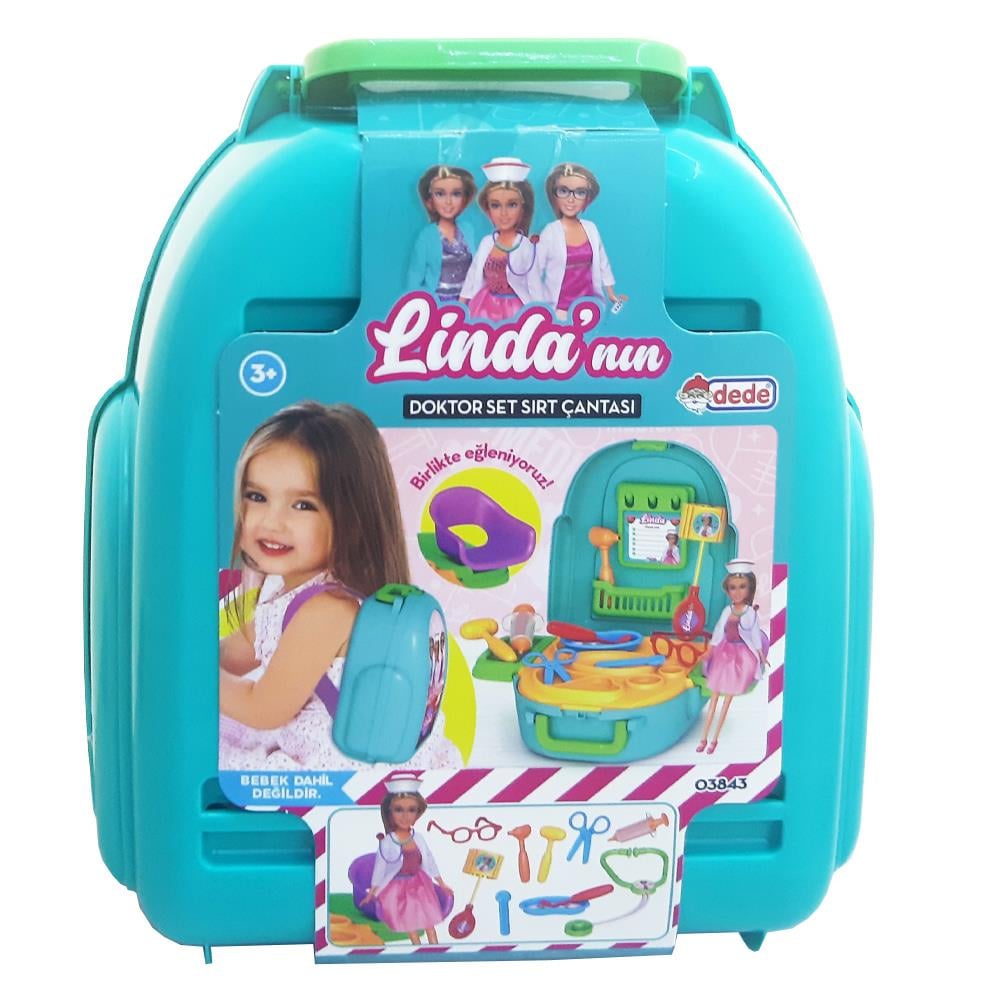 Dede Oyuncak Linda'nın Doktor Set Sırt Çantası 03843