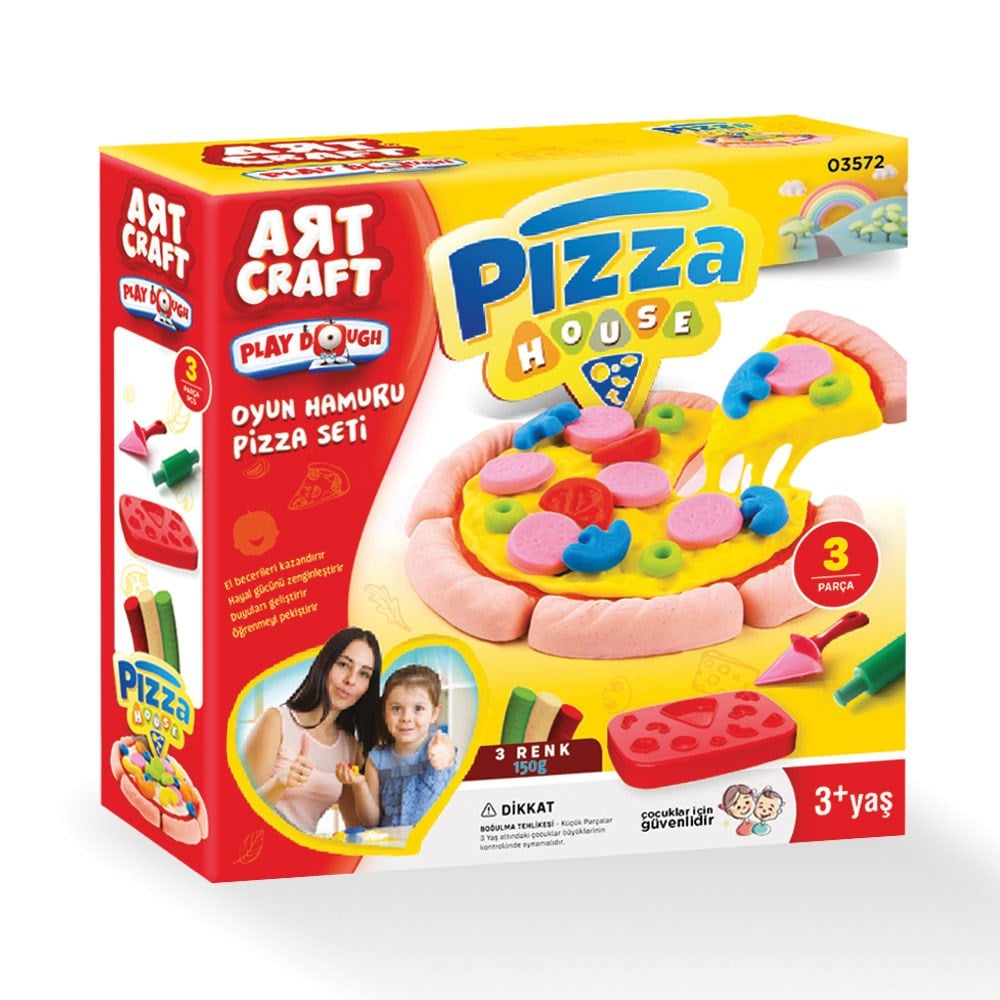 Dede Oyuncak Pizza Seti Oyun Hamuru 150 Gr 03572
