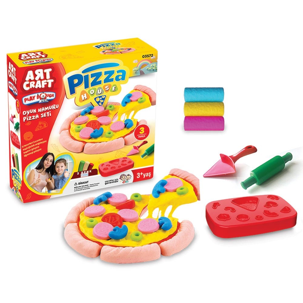 Dede Oyuncak Pizza Seti Oyun Hamuru 150 Gr 03572