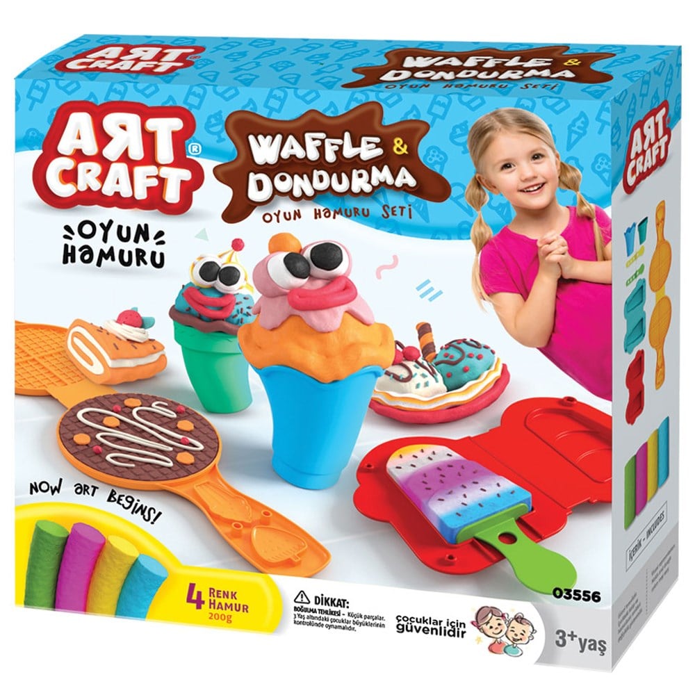 Dede Oyuncak Waffle & Dondurma Hamur Seti 200 Gr 03556
