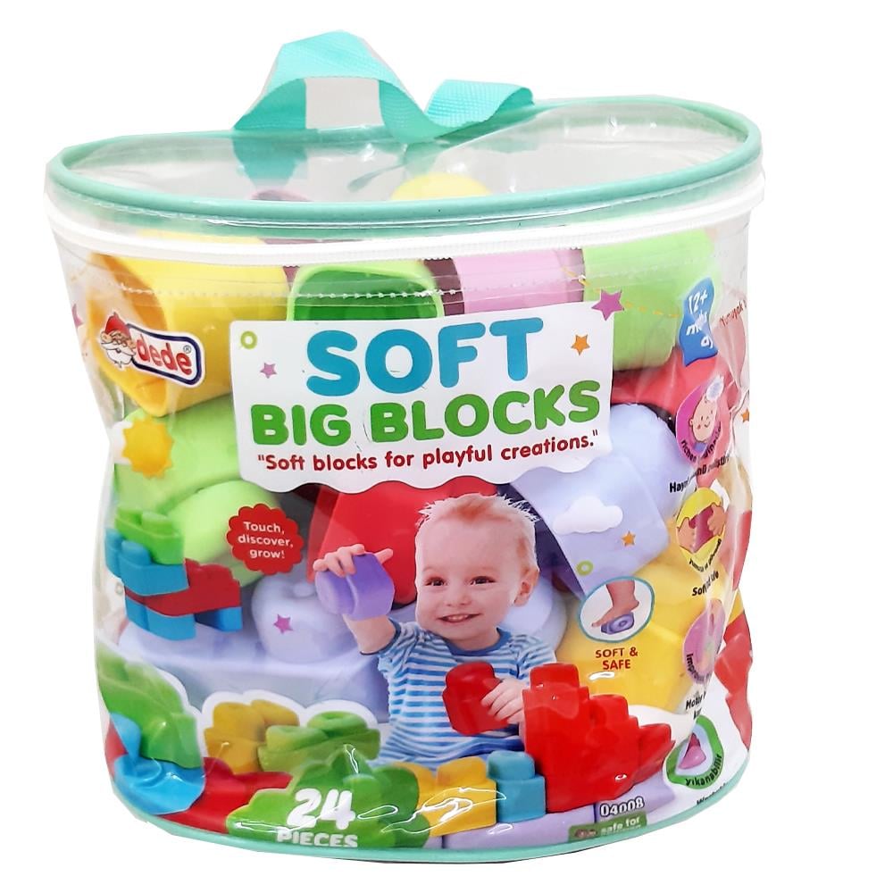 Dede Oyuncak Yumuşak Big Bloklar Çanta 24 Parça 04008
