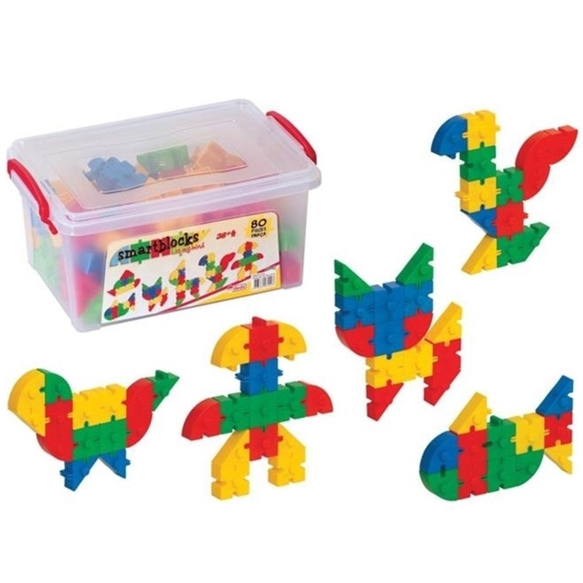 Dede Smart Blocks Küçük Box / 80 Parça
