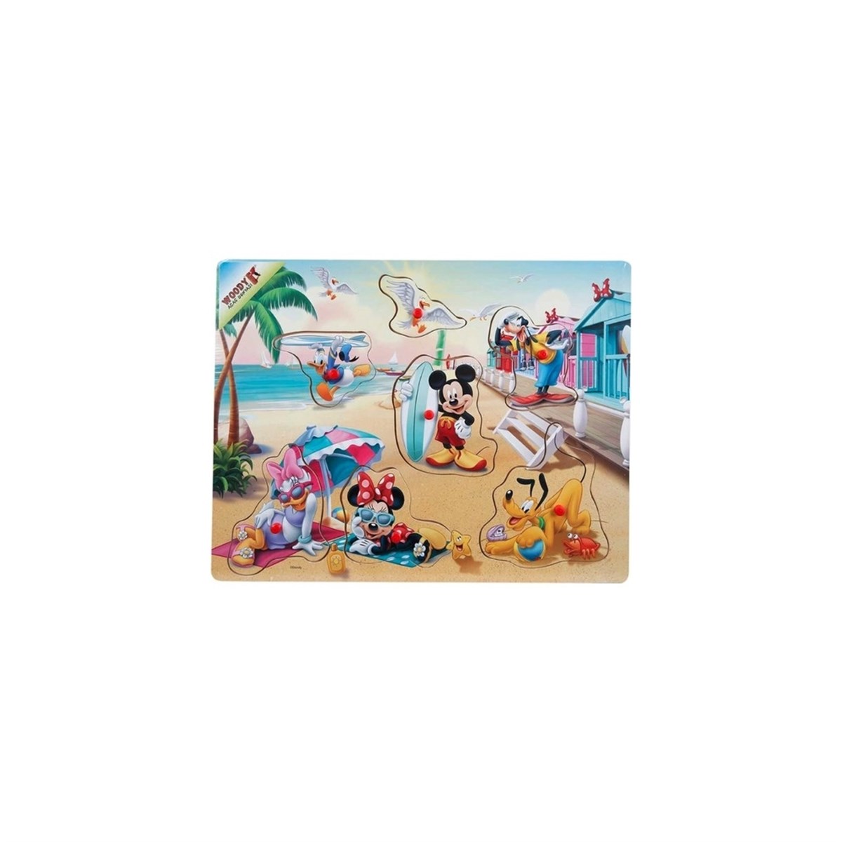 Disney Figürlü Raptiyeli Çocuk Puzzle Bultak Sunman 