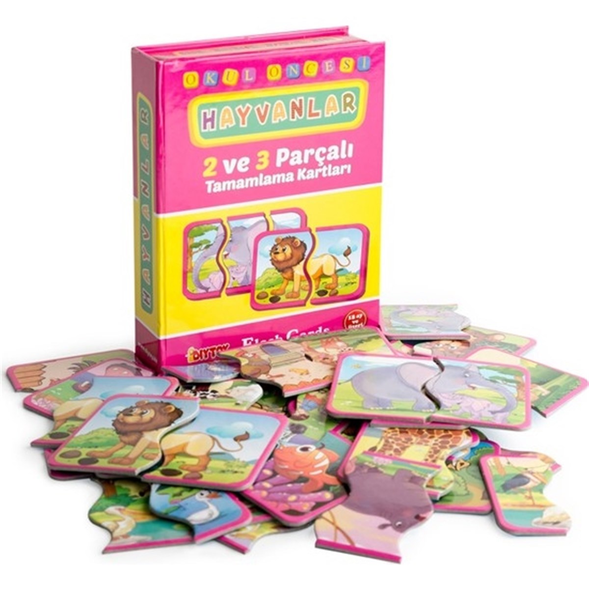 Diy Toy Flash Card Hayvanlar