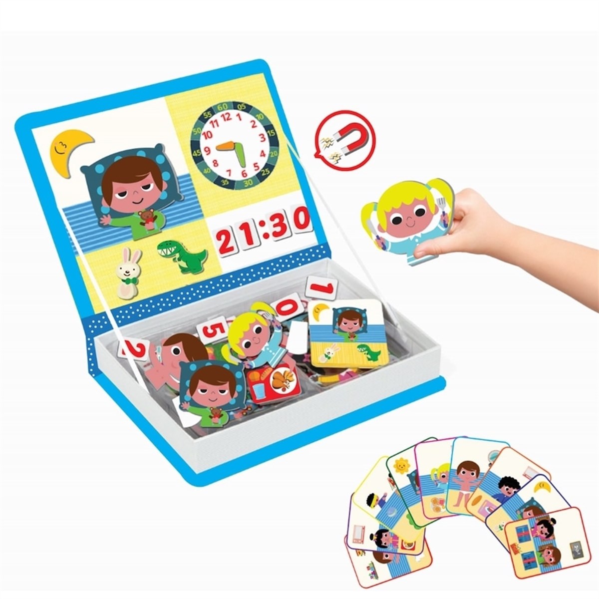 Dıy Toy Manyetik Magnet Zamani Öğreniyorum