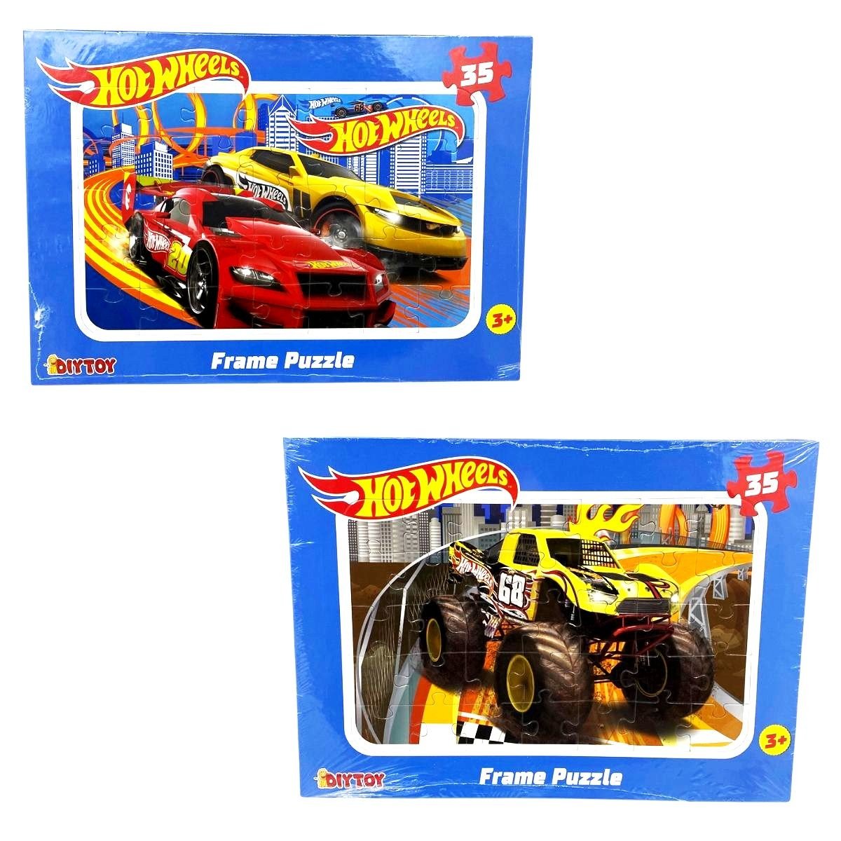 Diytoy Hotwheels Çerçeveli Puzzle 2 Model