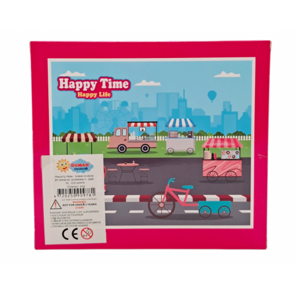 DMN978 KUT.12CM BISIKLET VE PUSETLI BEBEK
