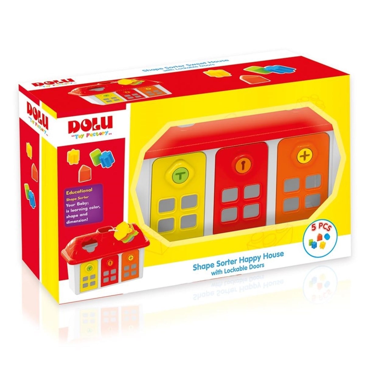 Dolu Kilitli Mutlu Bultak Ev 12+ Ay Kırmızı