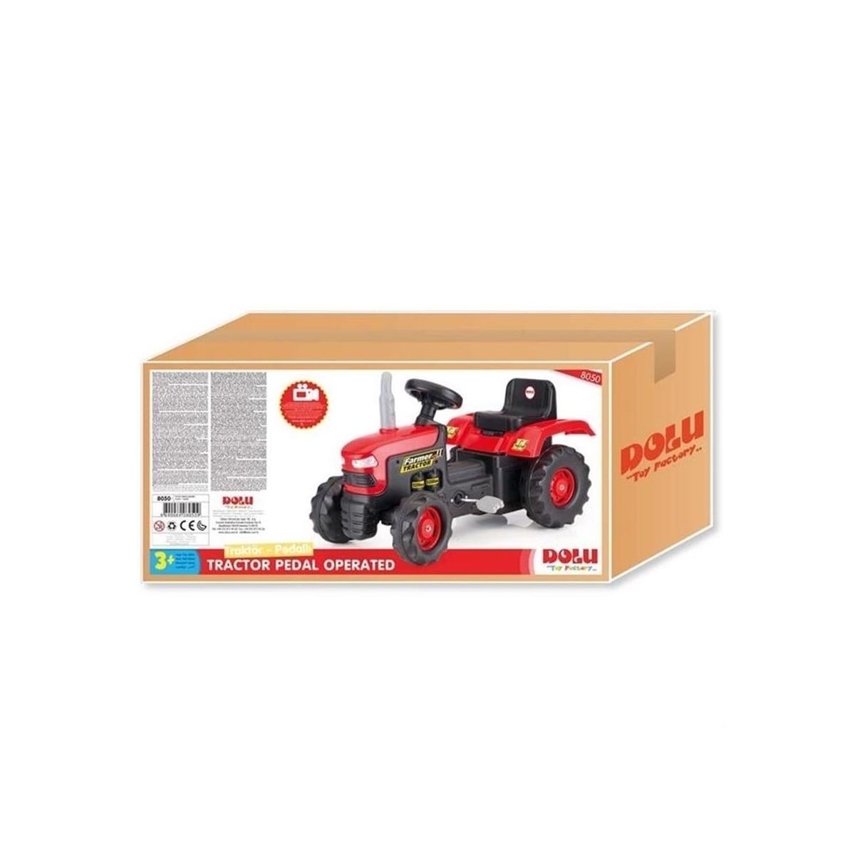 Dolu Pedallı Kırmızı Traktör