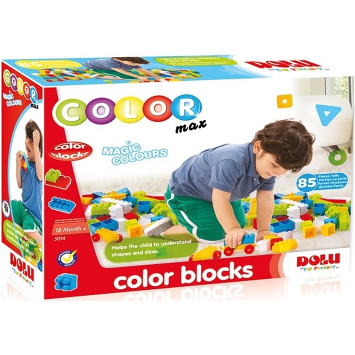 Dolu Renkli Bloklar 85 Parça