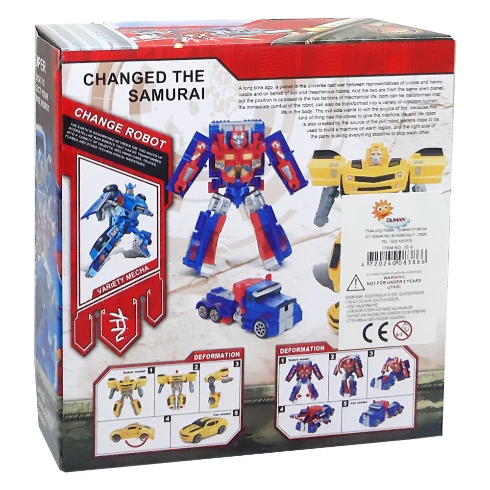 Duman Oyuncak Araca Dönüşebilen Robot DMN38-6