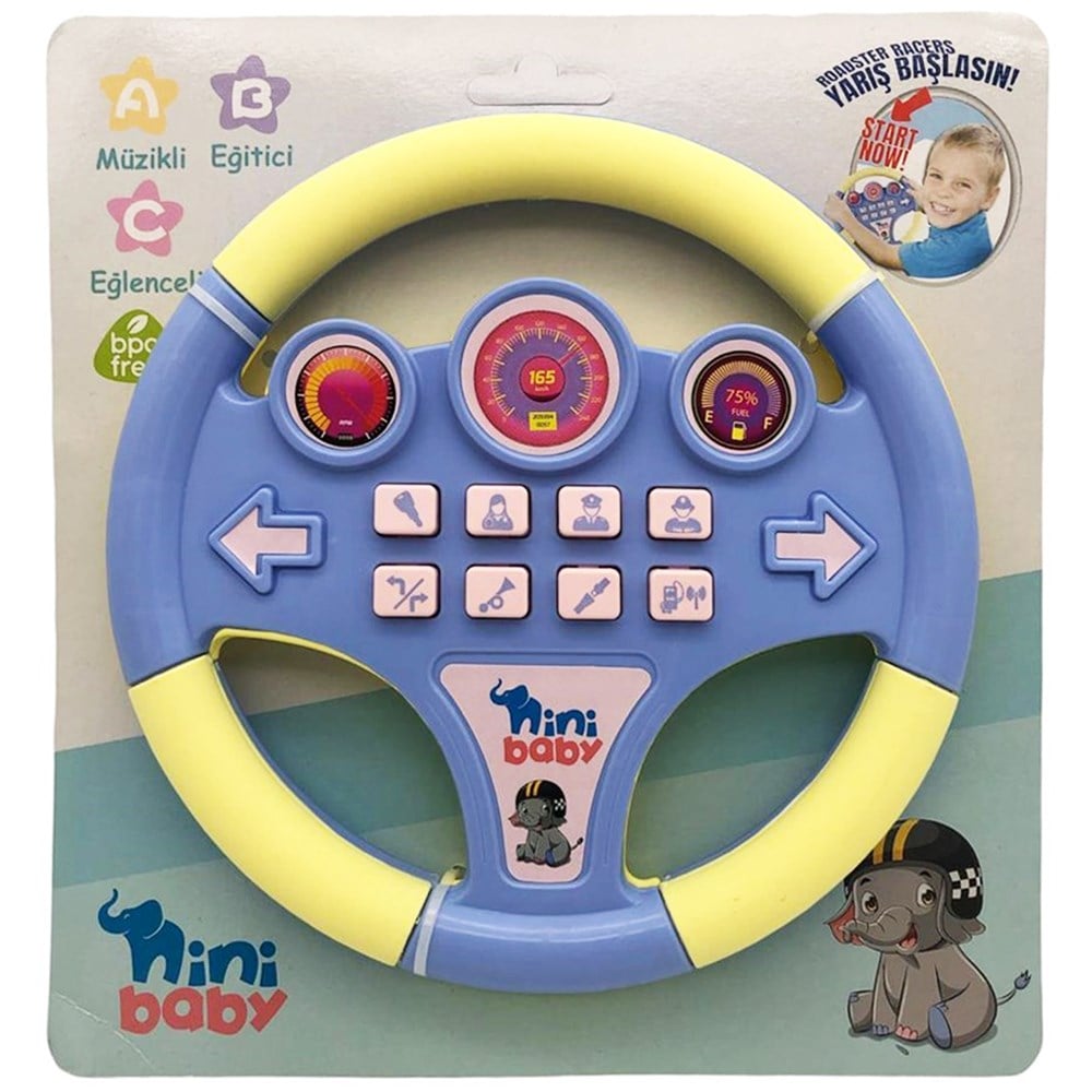 Erdem Oyuncak Mini Baby Direksiyon Eğitici Sesli Müzikli ER-103K