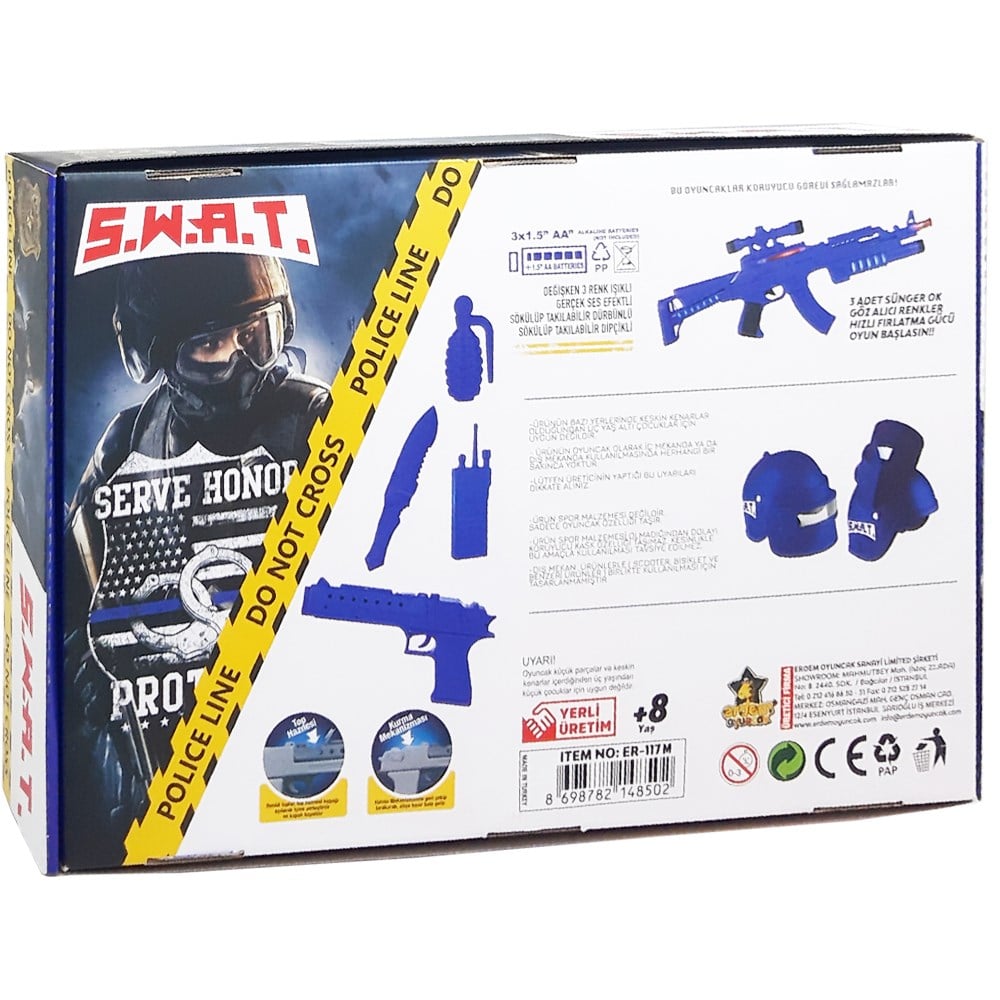 Erdem Oyuncak Swat Set Dev Saldırı Seti Polis ER-117M