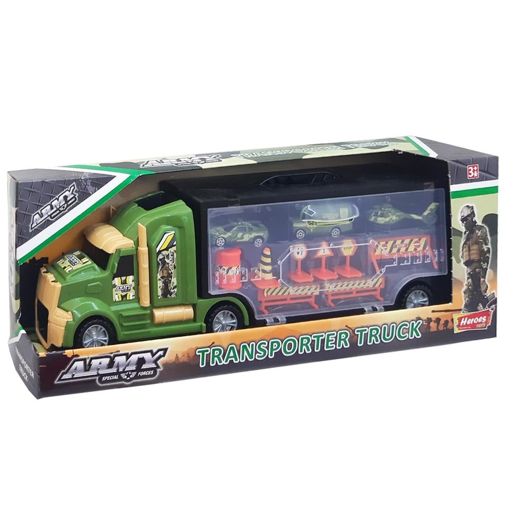 Eren Oyuncak Heroes Çantalı Askeri Taşıyıcı Tır Seti ERN-878