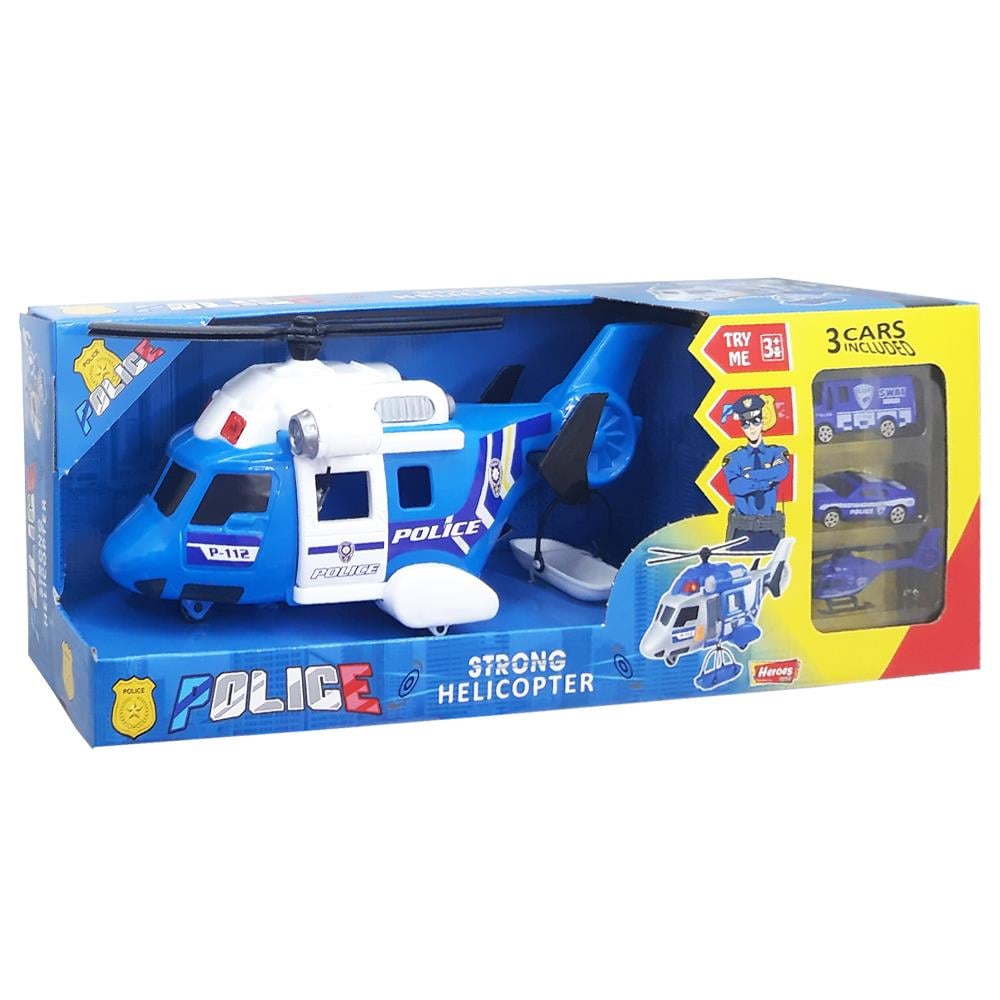 Eren Oyuncak Heroes Helikopter Polis Seti Arabalı ERN-2003