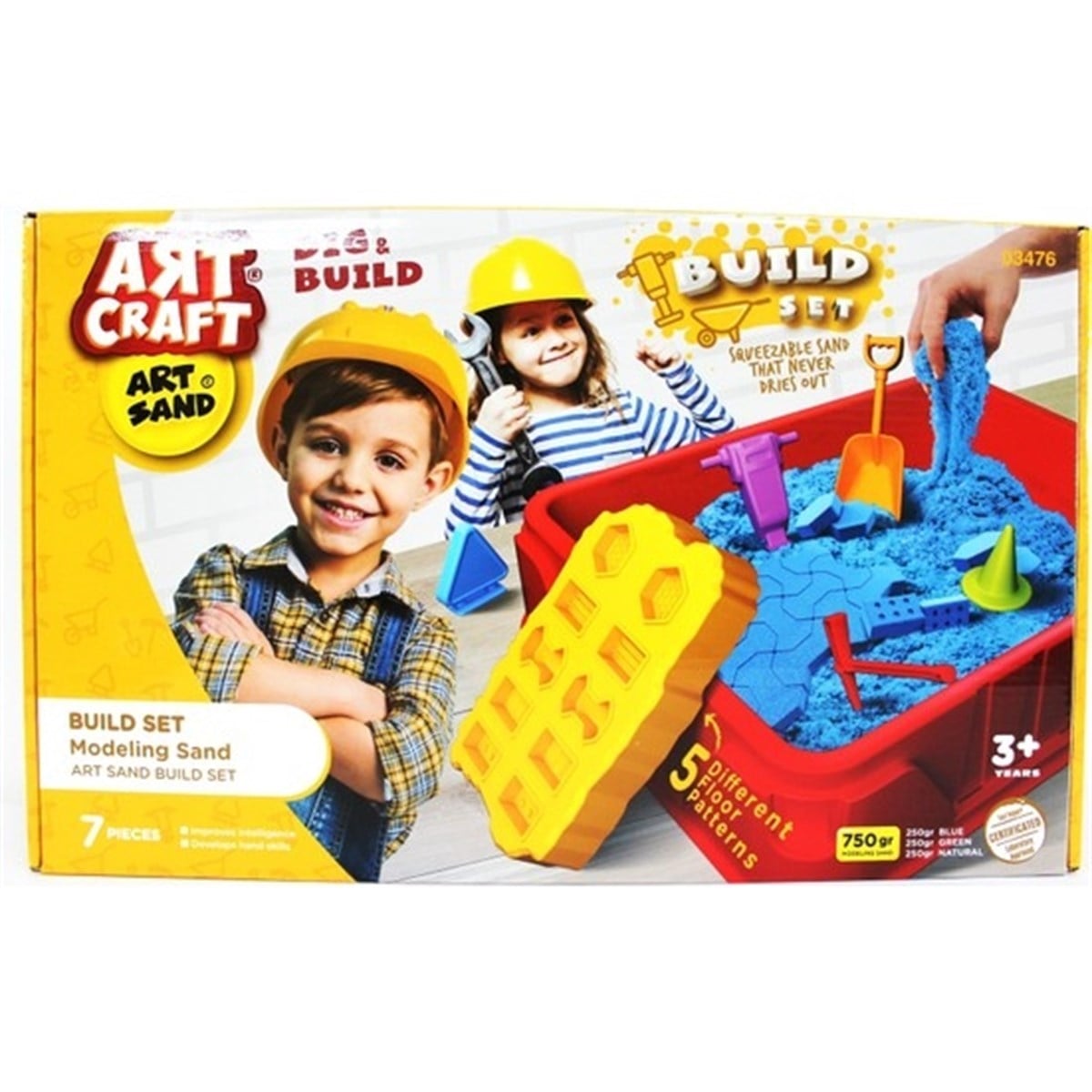 Fen Toys Art Craft Kinetik Kum 750 gr Tamir Sahası Oyun Seti