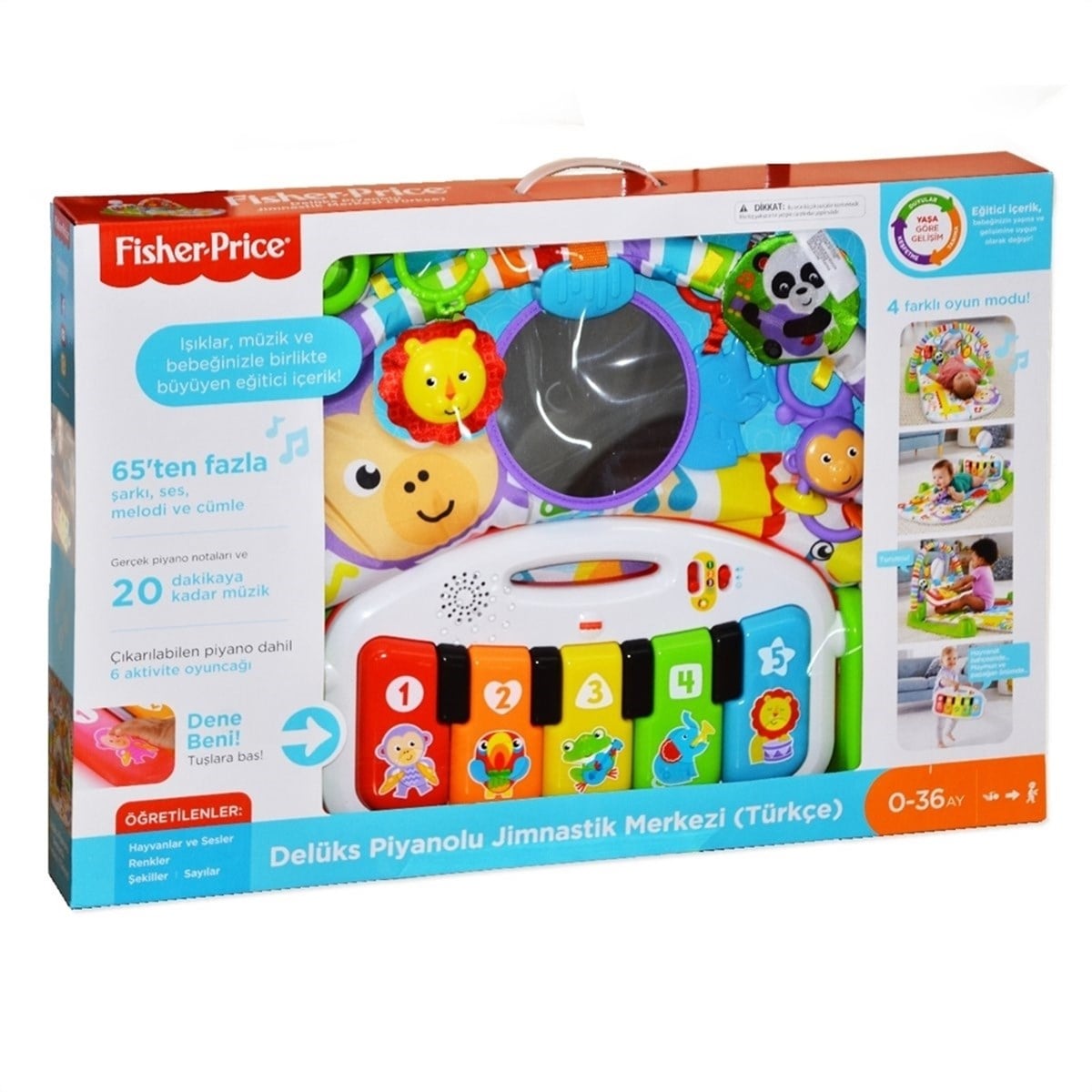 Fisher Price Delüks Piyanolu Jimnastik Merkezi (Türkçe)