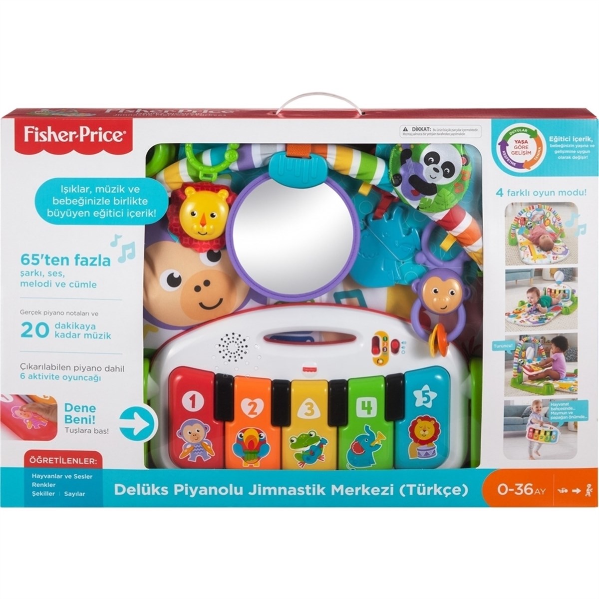 Fisher Price Delüks Piyanolu Jimnastik Merkezi (Türkçe)