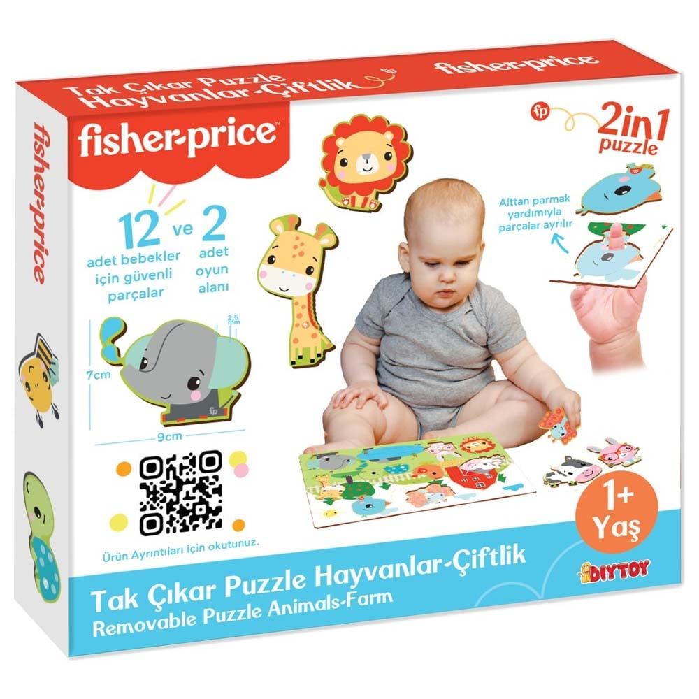 Fisher Price Tak Çıkar Puzzle Hayvanlar FB2755