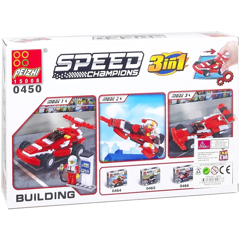 Formula Aracı Blok Seti 144 Parça 6+ 0450