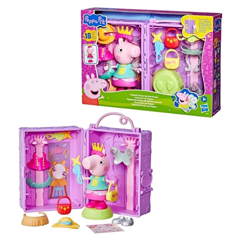 G1017 PEPPA PIG 6 FIGUR VE KIYAFET DOLABI