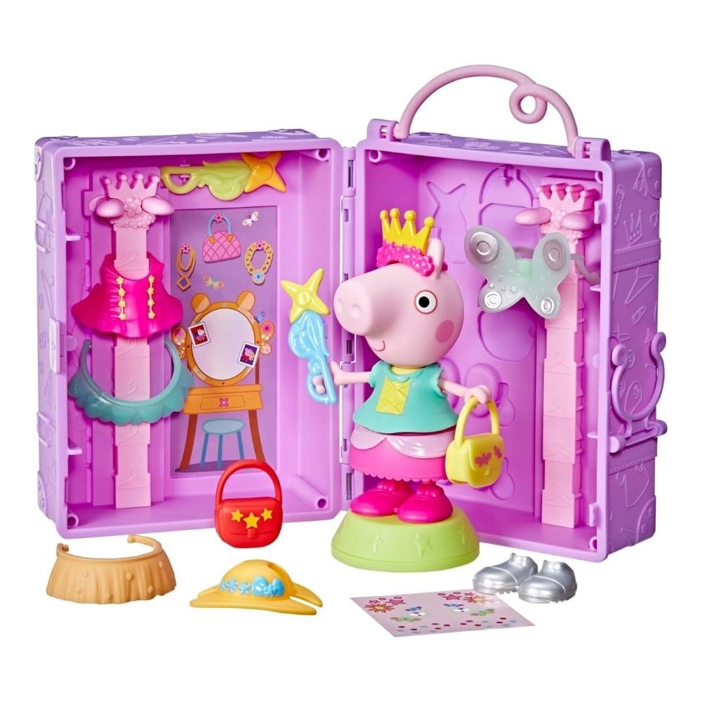 G1017 PEPPA PIG 6 FIGUR VE KIYAFET DOLABI