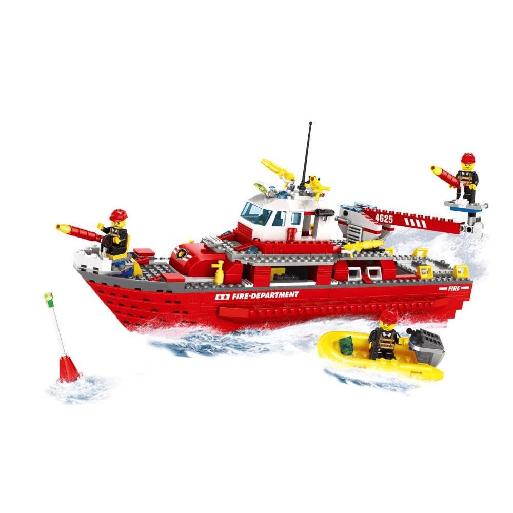 Galtoys Oyuncak Wange 555 Parça Fire Brigade İtfaiye Botu Lego