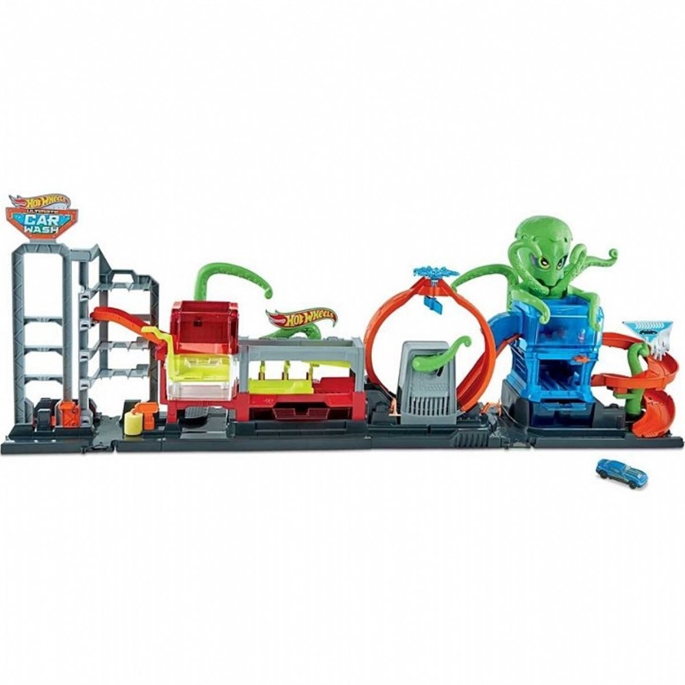GTT96 HOT WHEELS DEV AHTAPOT ILE ARABA YIKAMA OYUN SETI