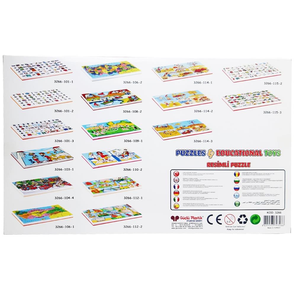 Güçlü Oyuncak Resimli Puzzle 67 Parça 3266