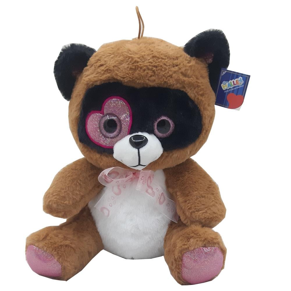Halley Oyuncak Peluş Parlak Kalp Gözlü Asortiler PL62267 35 Cm