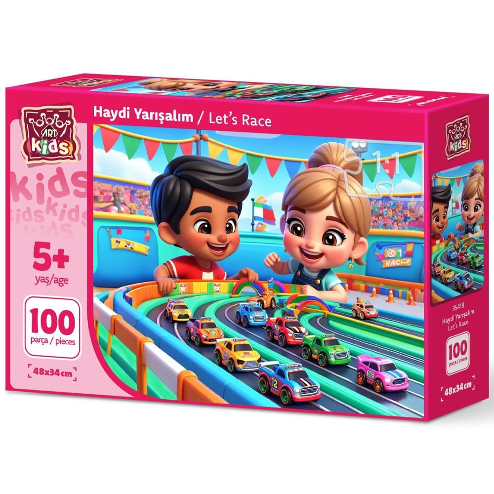 Heidi Oyuncak Art Çocuk Haydi Yarışalım 100 Parça Puzzle 35418