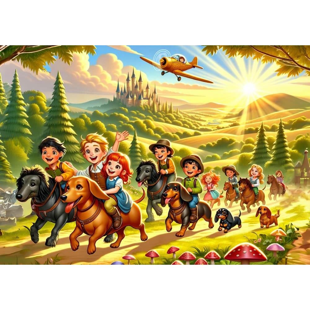 Heidi Oyuncak Art Çocuk Ormanda Keşif 100 Parça Puzzle 35413