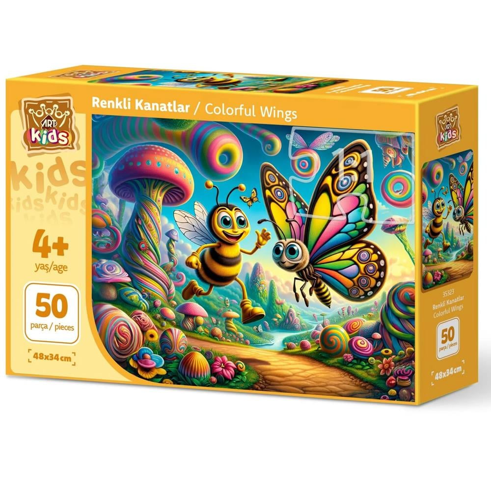 Heidi Oyuncak Art Çocuk Renkli Kanatlar 50 Parça Puzzle 35323